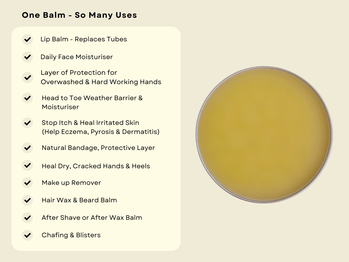 Bondi Beeswax - Heal & Protect Silver Head to Toe Natural Moisturiser & Barrier Balm 100g