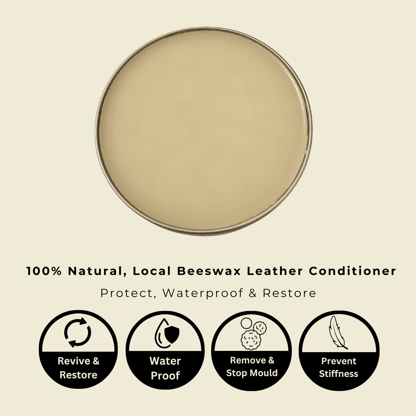Bondi Beeswax All Natural Beeswax Leather Conditioner 100g