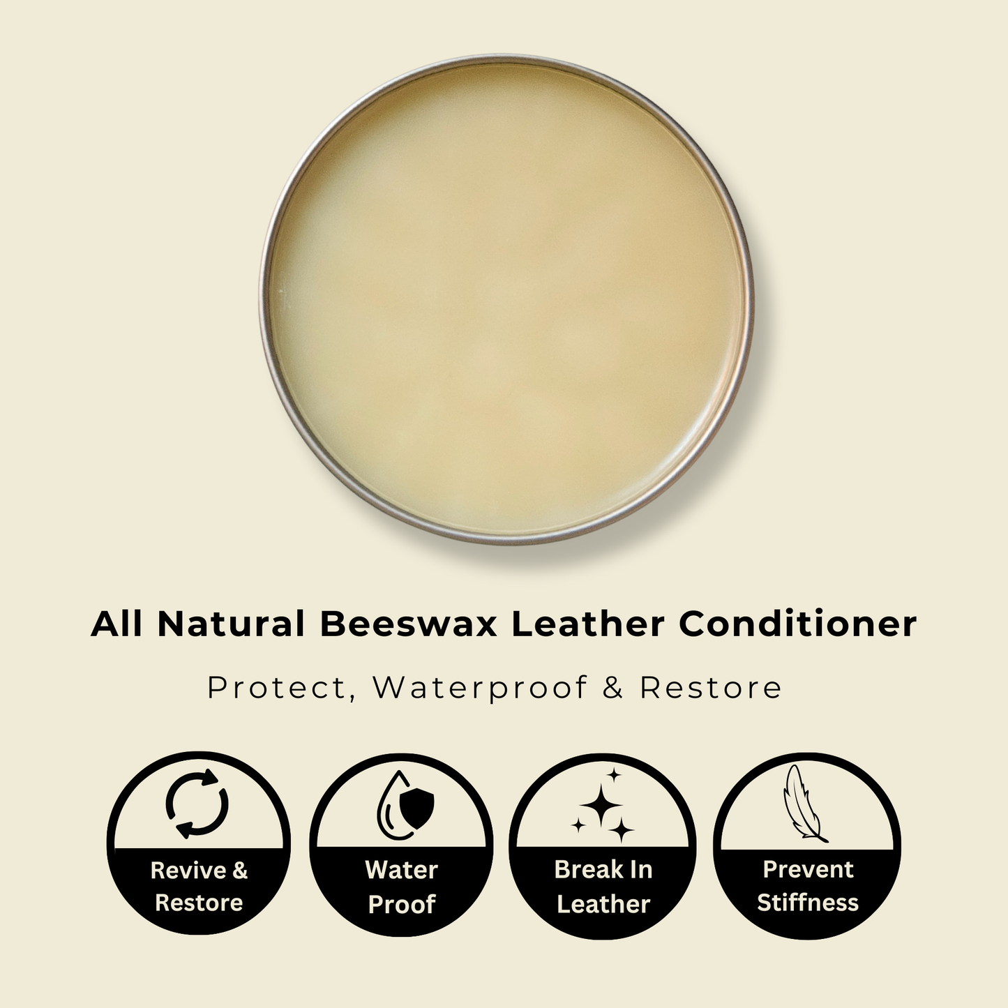 Bondi Beeswax All Natural Beeswax Leather Conditioner 100g