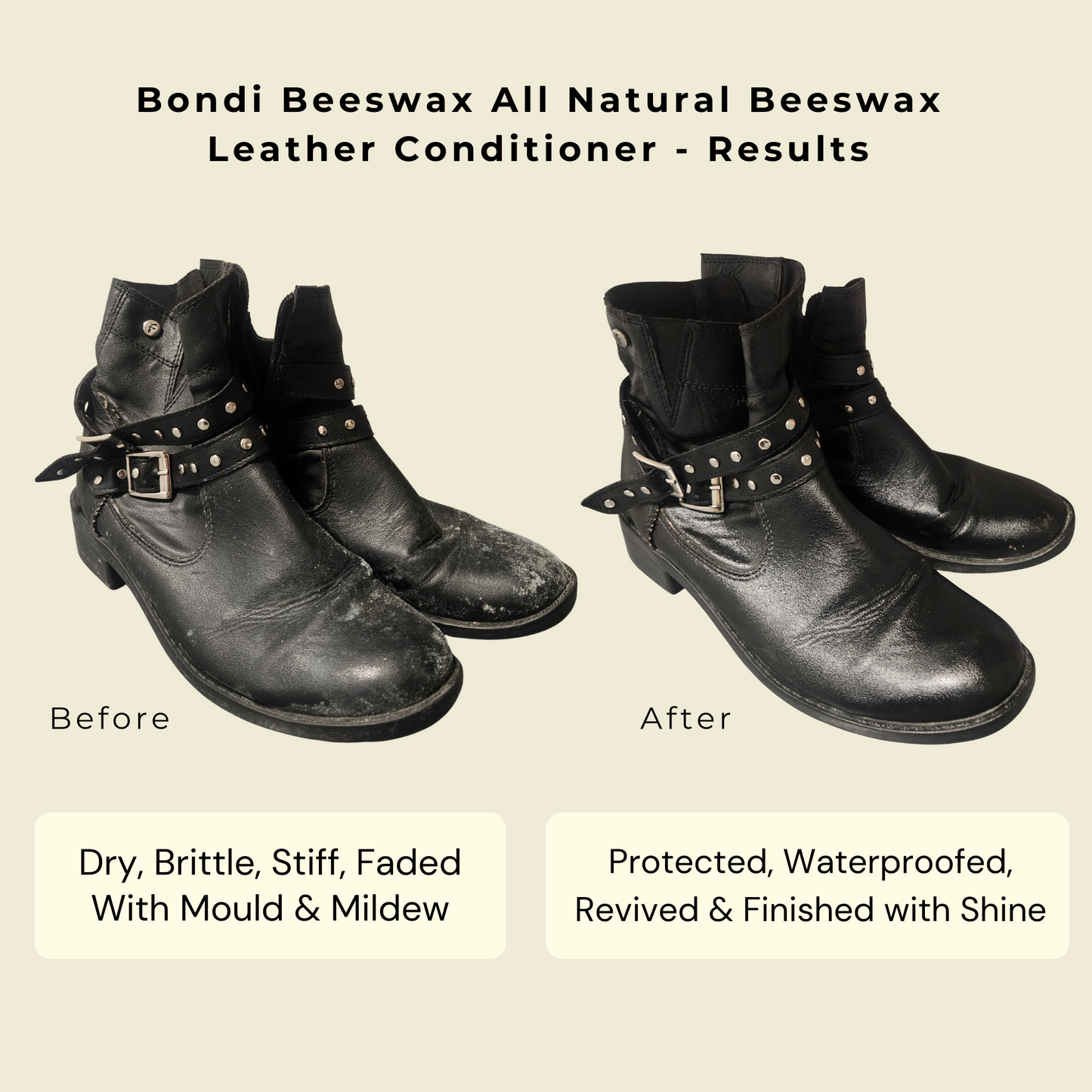 Bondi Beeswax All Natural Beeswax Leather Conditioner 100g
