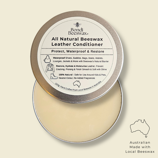 Bondi Beeswax All Natural Beeswax Leather Conditioner 100g